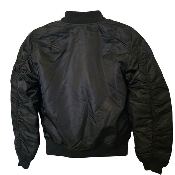 New Free People x Alpha Industries Ma-1w Bomber Jacket $200 SMALL Black - Picture 7 of 7